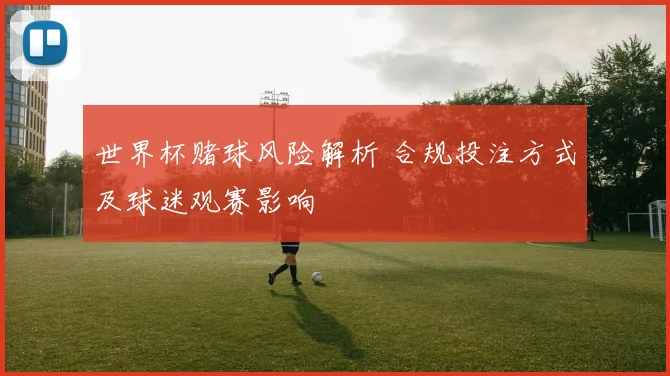 世界杯赌球风险解析 合规投注方式及球迷观赛影响